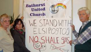 Elsipogtog solidarity demonstrations in Bathurst