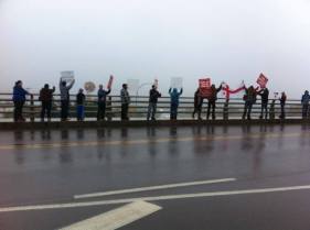 Elsipogtog solidarity demonstrations in Bouctouche
