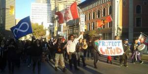 Elsipogtog solidarity demonstrations in Winnipeg 